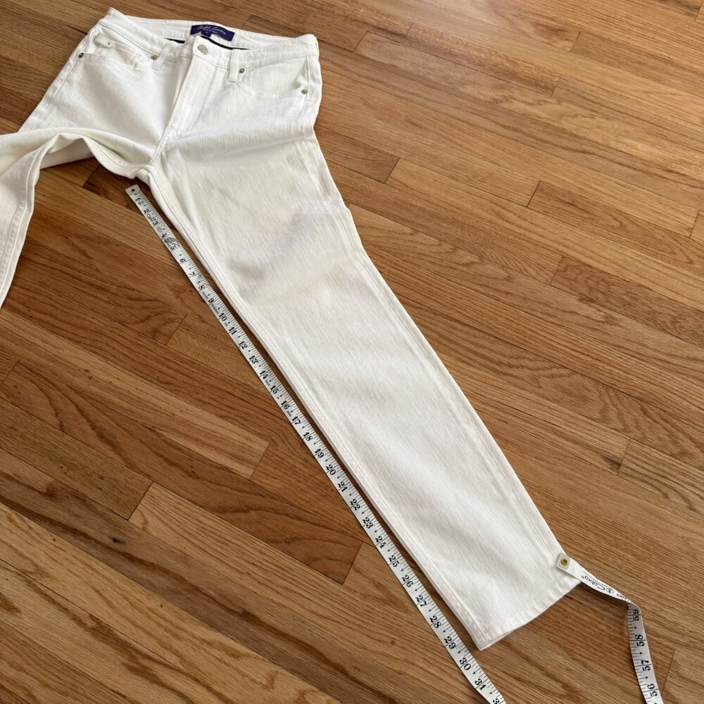 Ralph Lauren Purple Label Slim Fit 105 White Jeans - Picture 4 of 11